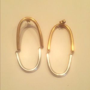Two tone earrings